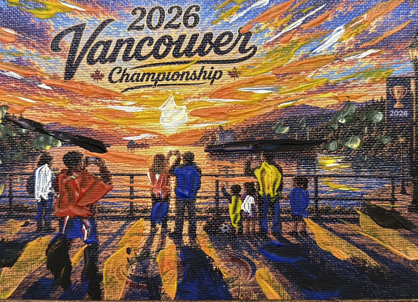 Championship Sunset — acrylic painting by Pius