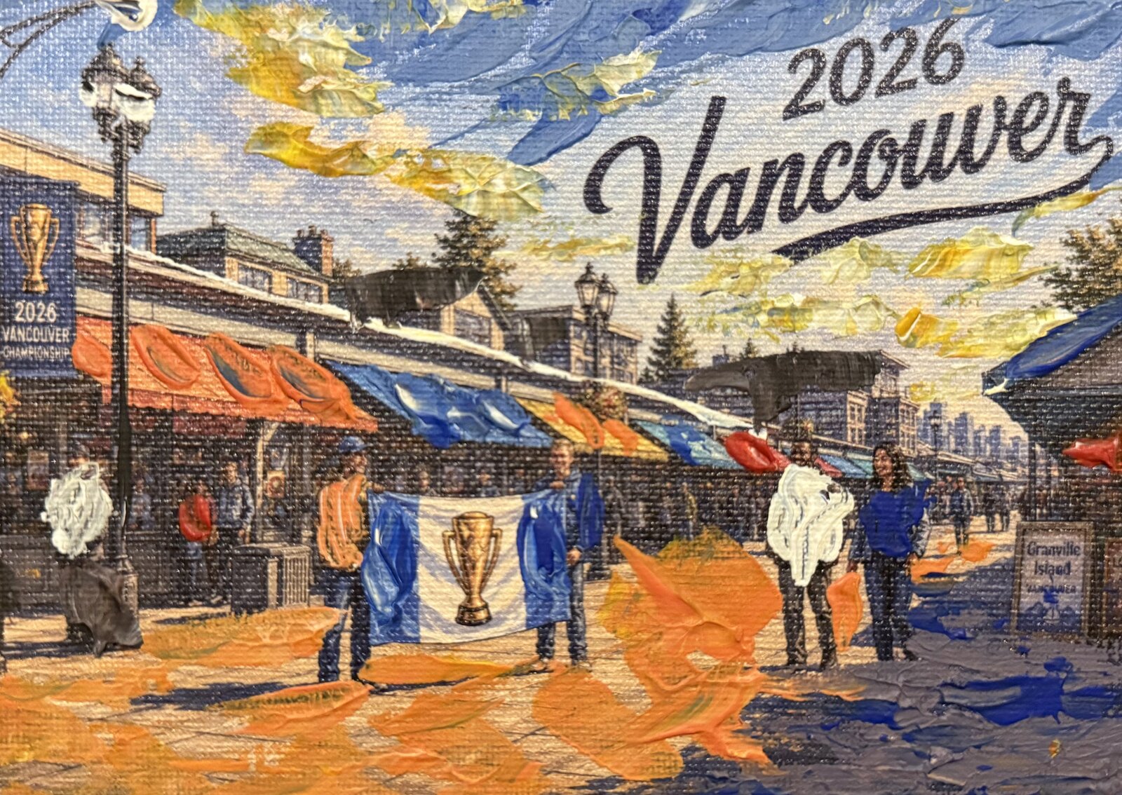 Granville Island Rally — acrylic painting by Pius